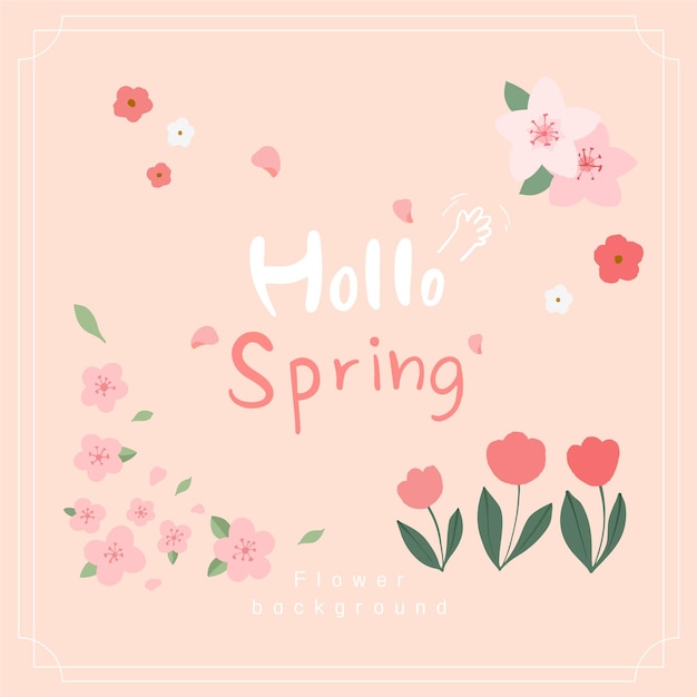 Vector spring background