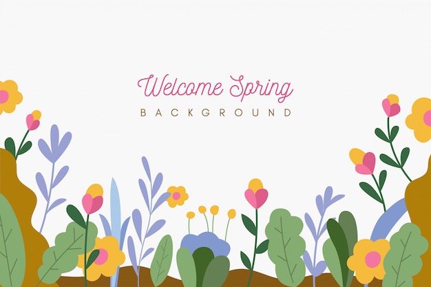 Vector spring background