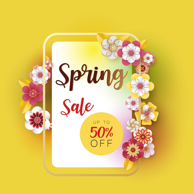 Spring banner sale.