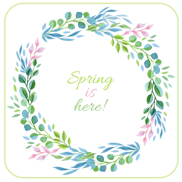 Spring blue background