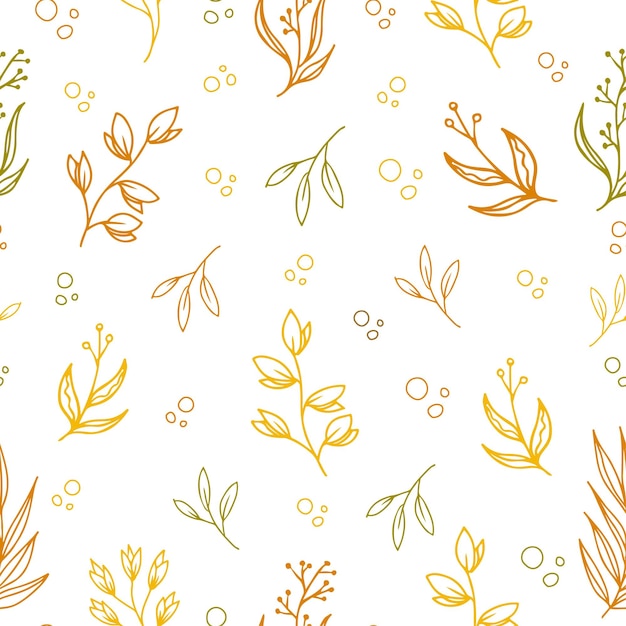 Spring botanical seamless pattern