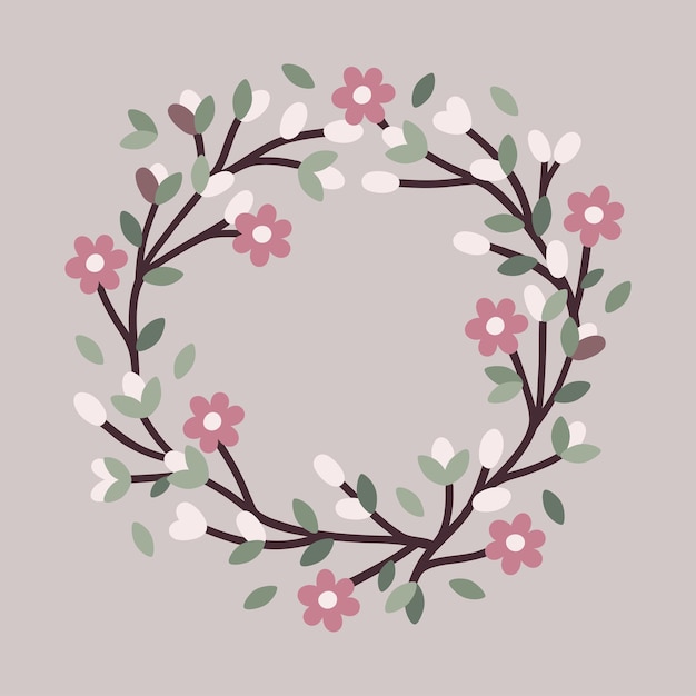 Vector spring branches frame