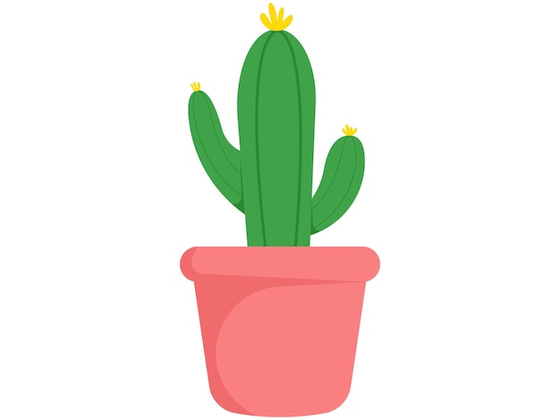 Vector spring cactus plant element illustration