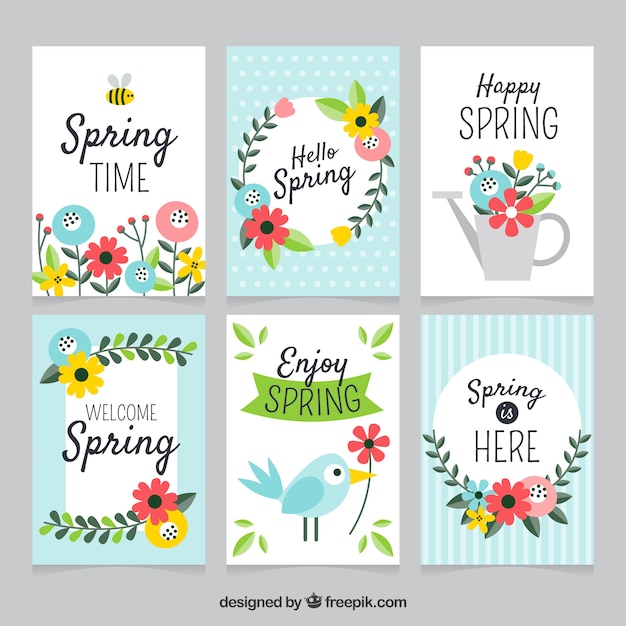 Spring card collection