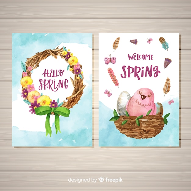 Spring card collection