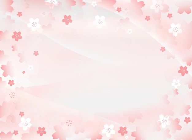 Spring cherry blossom season and luxurious Japanese style background material