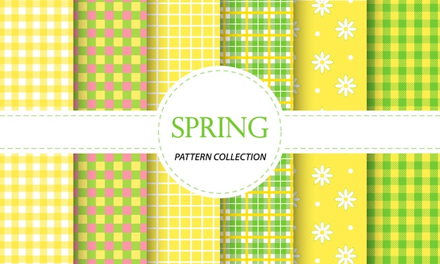 Vector spring day seamless pattern