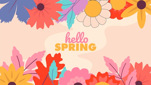 spring design background, spring sale, social media post or etc