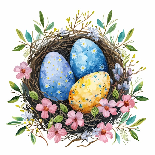 Spring_Easter_watercolor_compositionEaster_egg