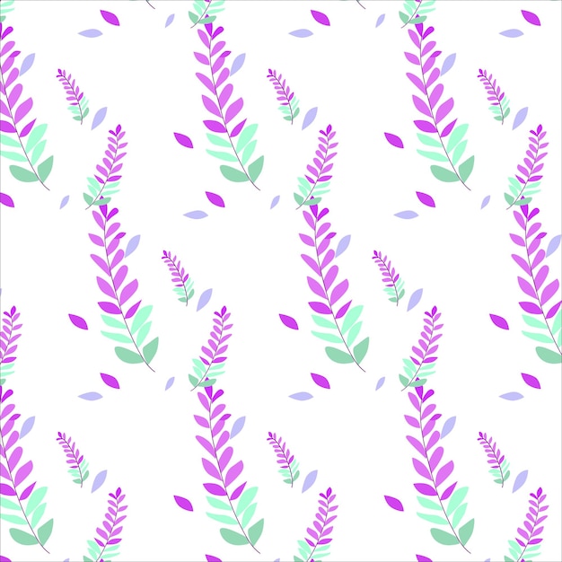 Vector spring floral pattern in bright shades