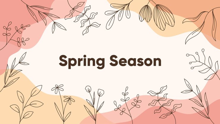 Vector spring floral season background for backdrop wallpaper or presentation