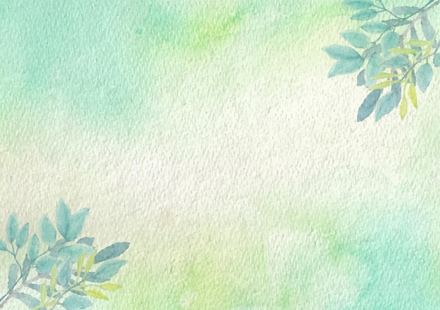 Vector spring floral watercolor background