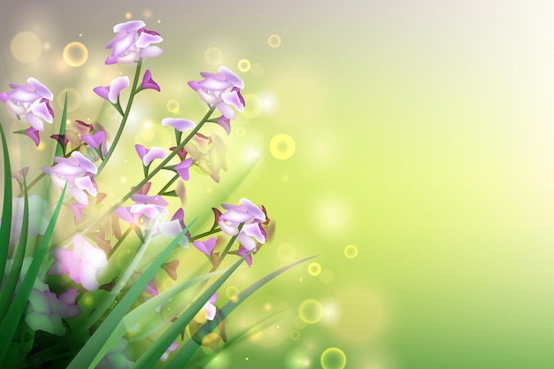 Vector spring flower background design illustration