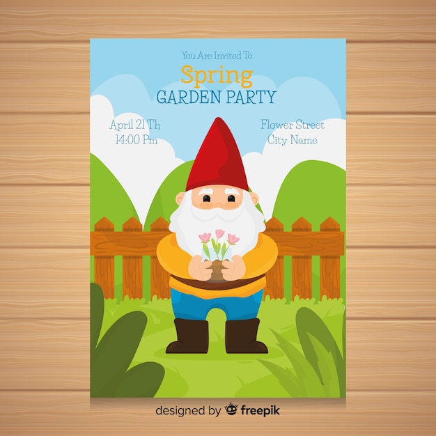 Spring garden party flyer