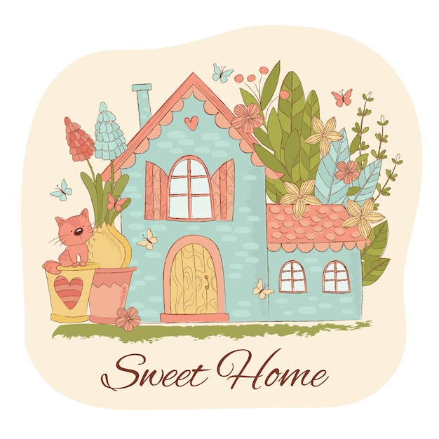 SPRING HOME Garden Illustration Set