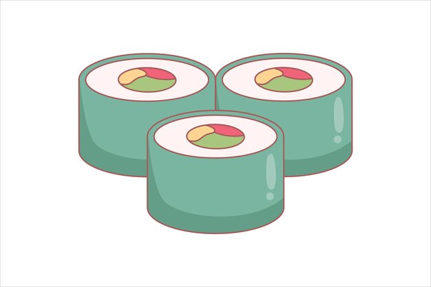 Spring Japan Style Sticker Design