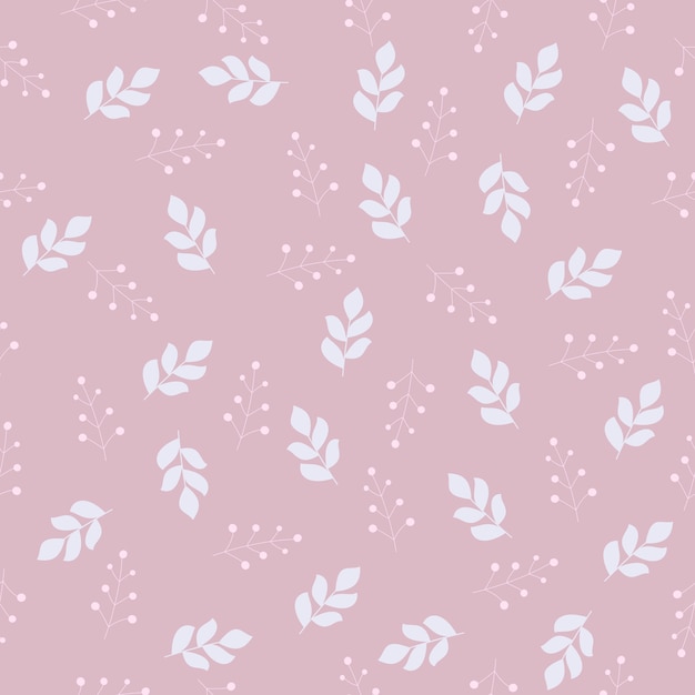 spring leaf seamless pattern