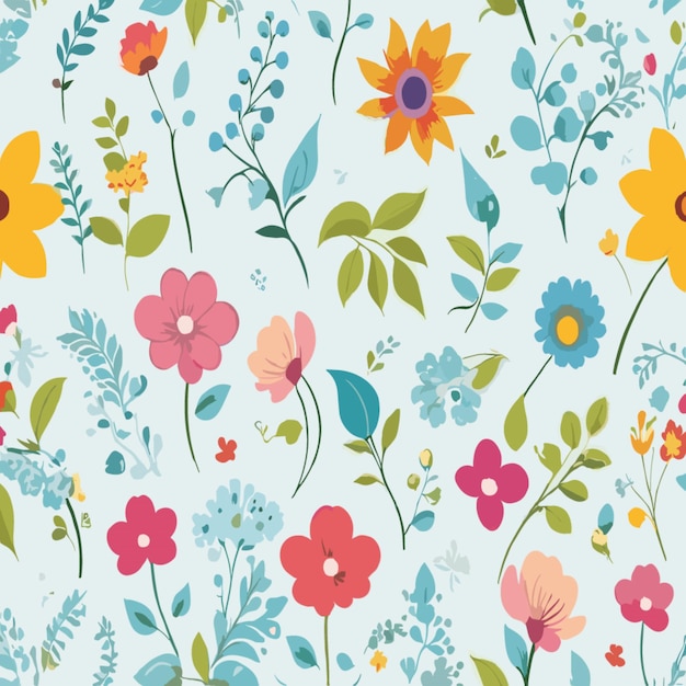 Premium Vector | Spring patterns vector