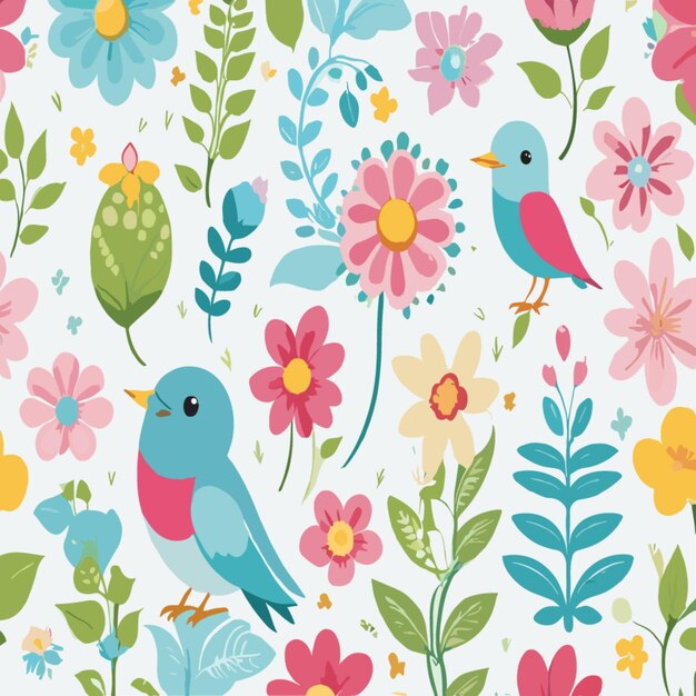 Premium Vector | Spring patterns vector