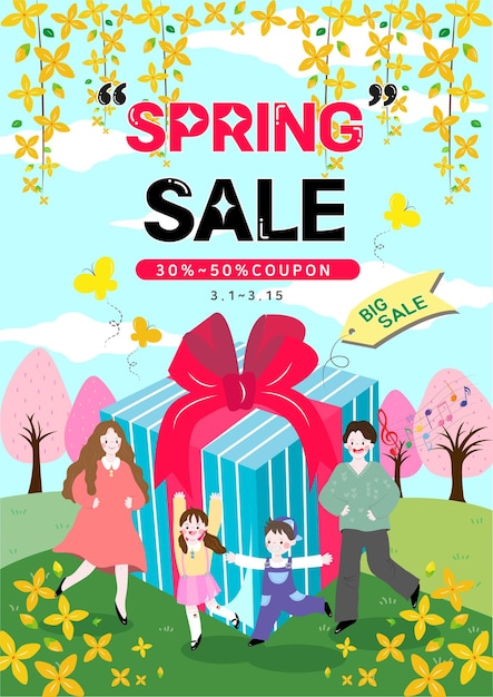 벡터 spring sale_3