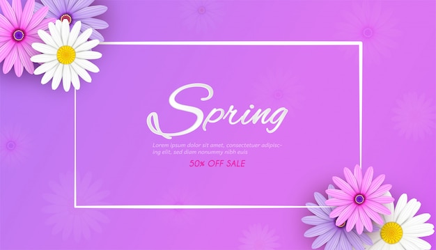 Spring Sale Banner background