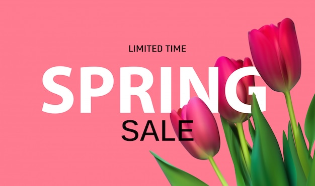 Spring Sale banner Template