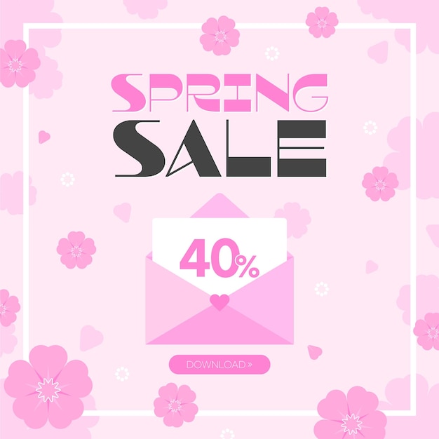 a spring sale banner