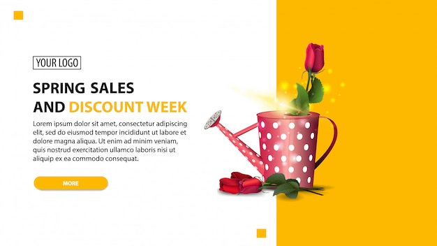 Spring sale and discount week