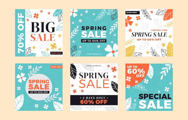 spring sale instagram posts