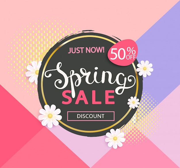 The spring sale logo