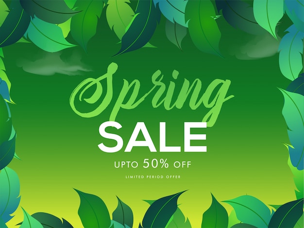 Spring sale poster