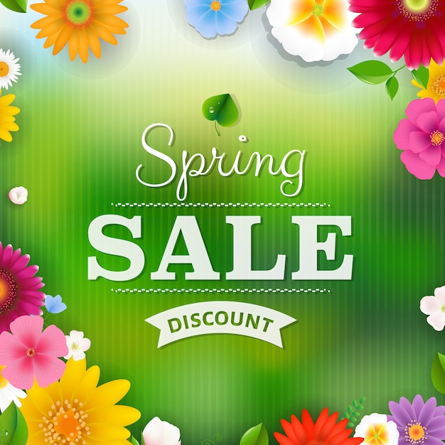 Spring sale poster