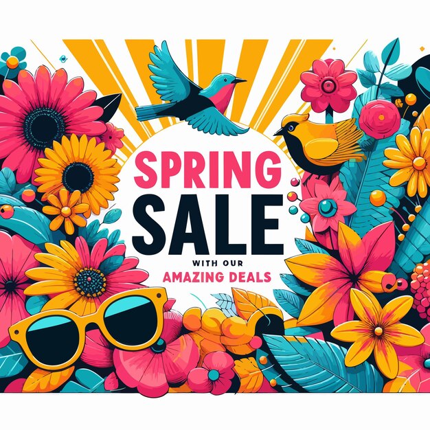 Spring Sale Promotion Banner Template 2