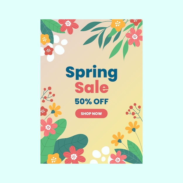 spring sale with 50 off