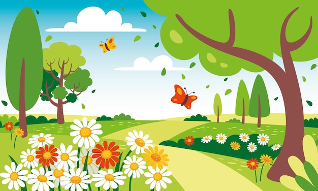 Garden background Vectors & Illustrations for Free Download | Freepik