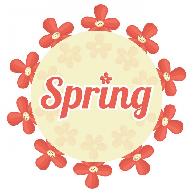 Vector spring season design 