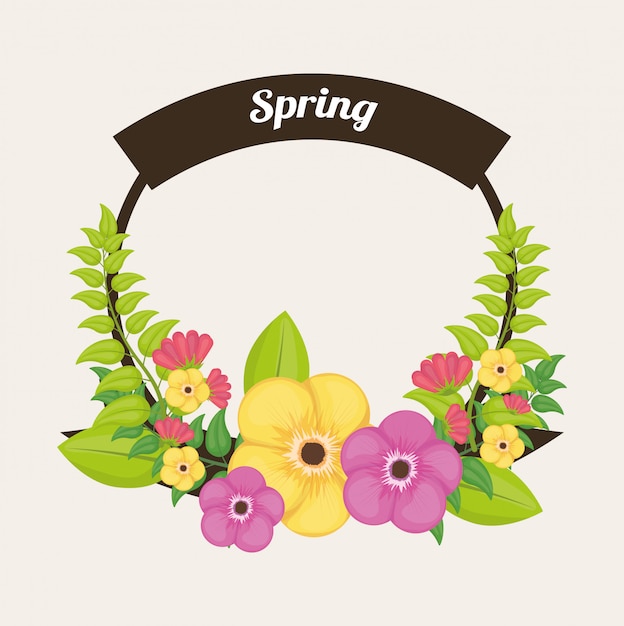 Vettore design di stagione primavera