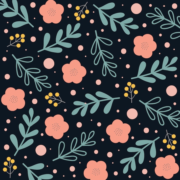 Spring or Summer Floral Pattern or Background