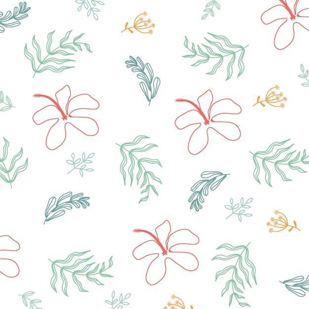 Spring Summer Floral Pattern