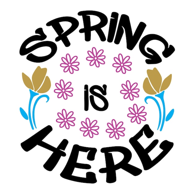 Spring Svg t-shirt Design