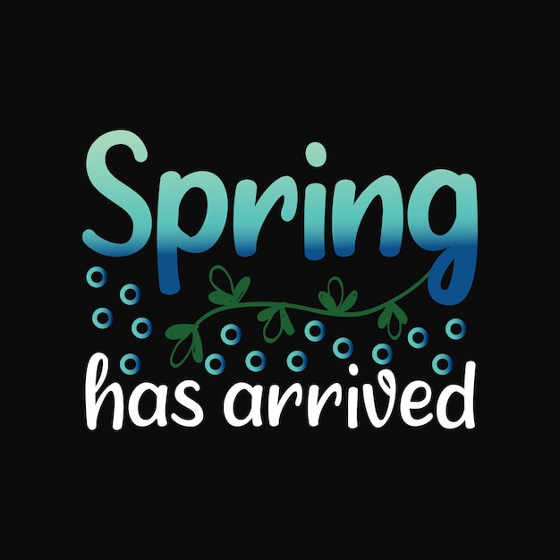 Vector spring t-shirt design