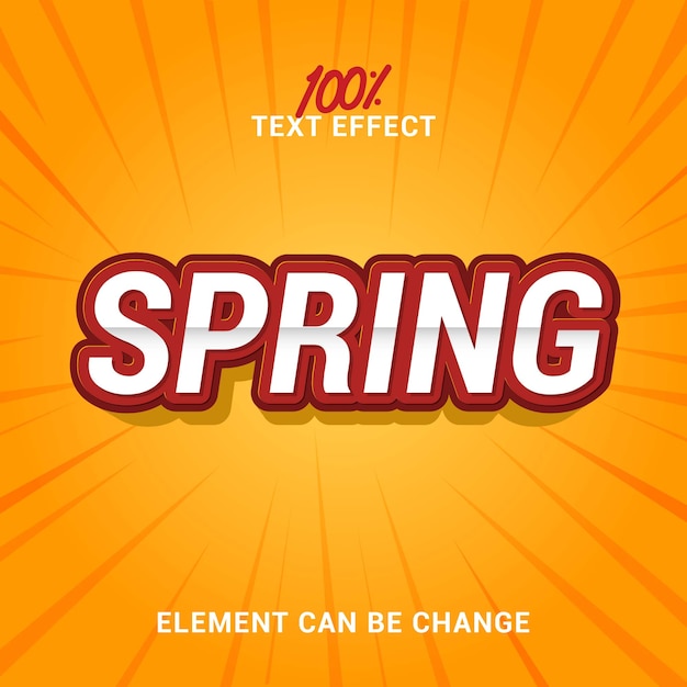Spring tekst effect