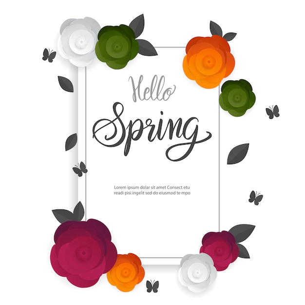 Spring time card