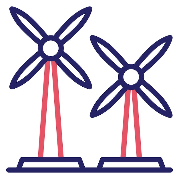 Spring turbine vector icoon illustratie van Spring icoon set