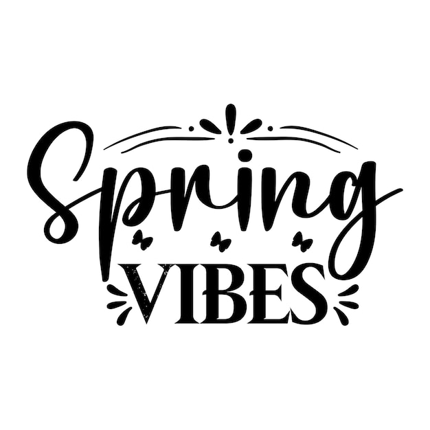 Spring vibes svg t-shirt ontwerpen