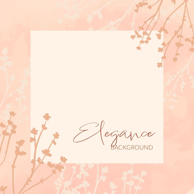 Spring watercolor floral background