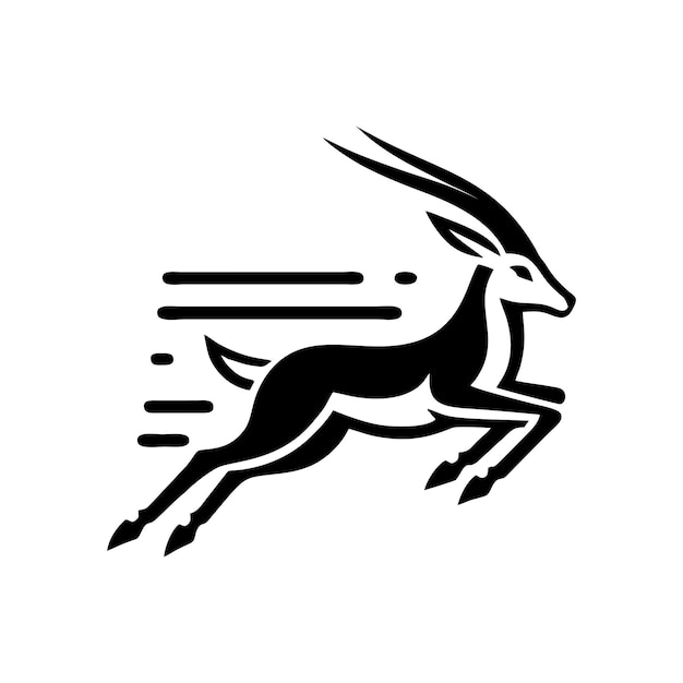 Springbok logo vector springbok vector illustration springbok wild animal