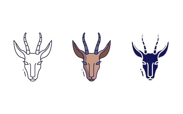 Springbok vector icoon