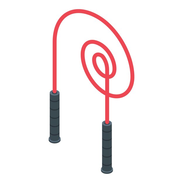 Springtouw pictogram Isometrisch van springtouw vector pictogram voor webdesign geïsoleerd op een witte achtergrond