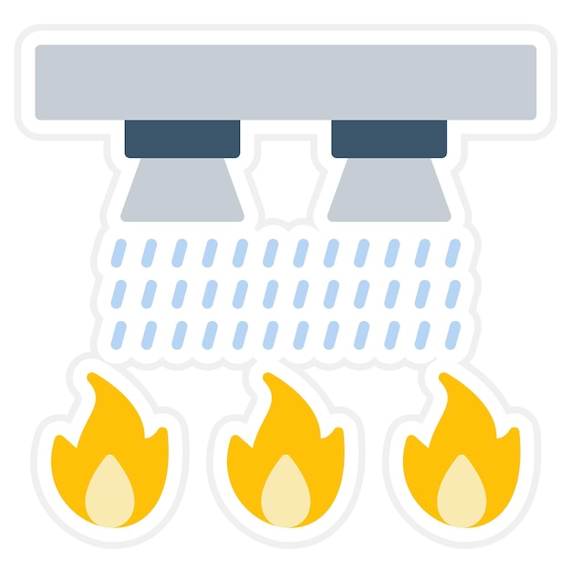 Vector sprinkler icon vector image can be used for emergency services